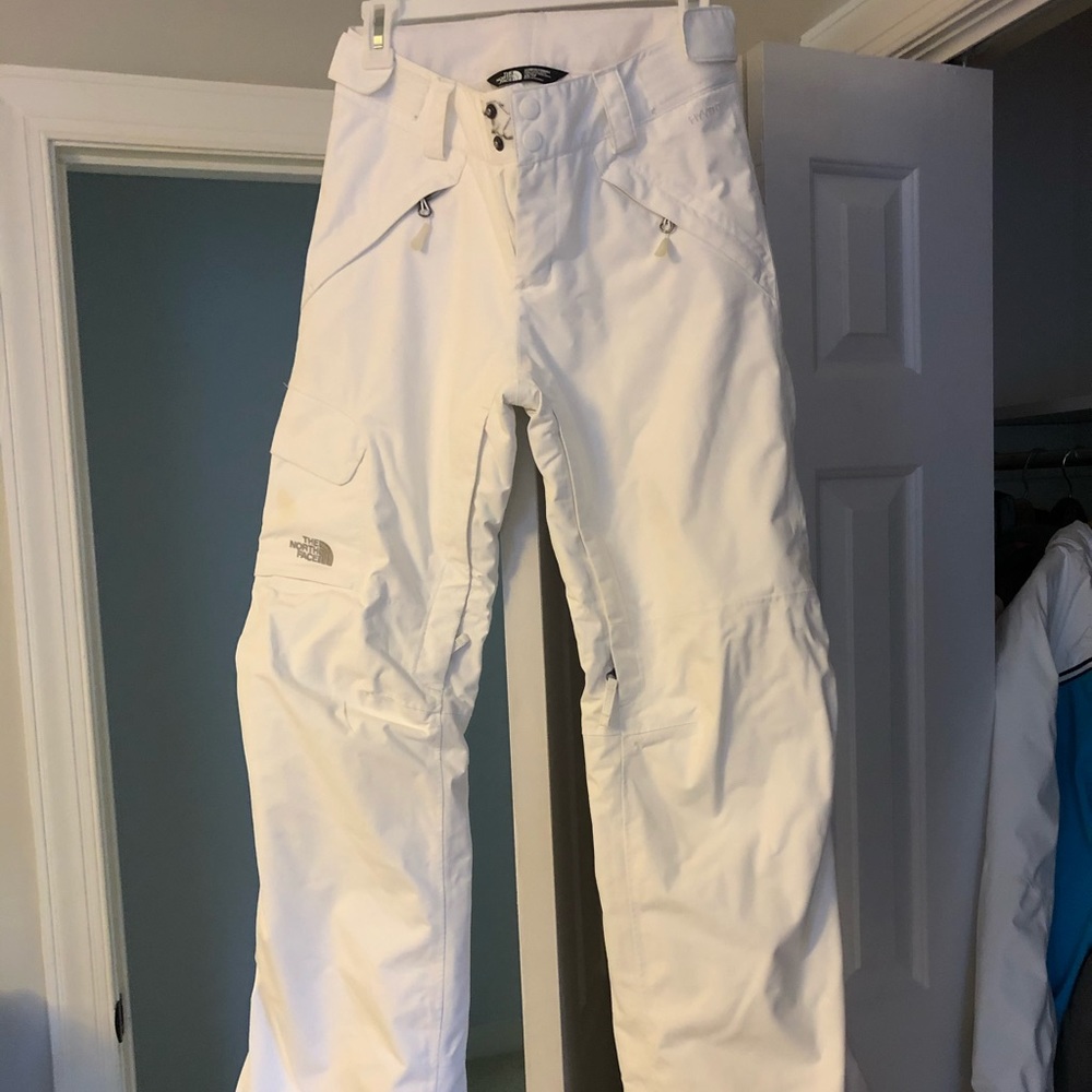 White north face ski pant - size XS